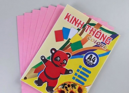 BÌA HỒNG A4 ĐL 80 GSM (500 tờ/xấp)